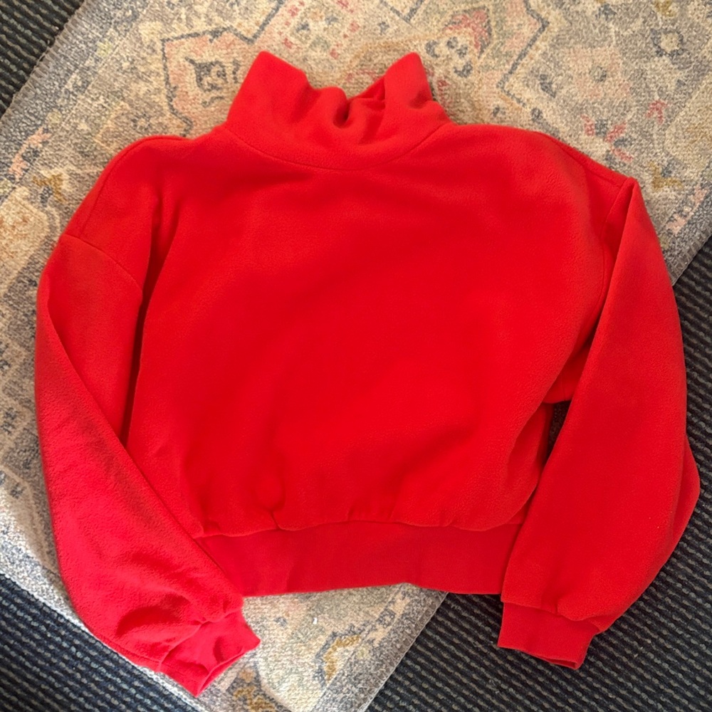 Old Navy Red Mockneck Fleece XL